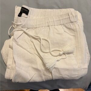 Banana Republic Cream Wide Leg Pants